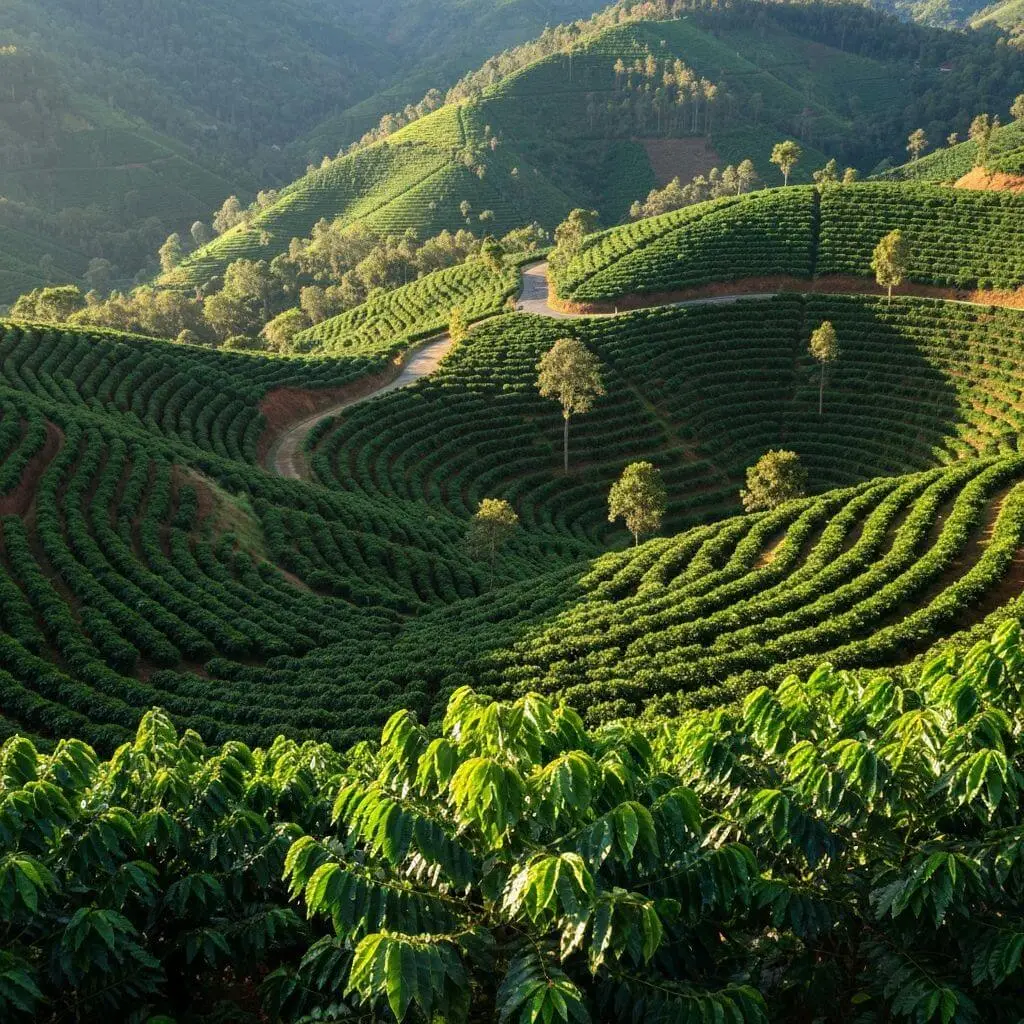Coffee estate in the Malnad hills